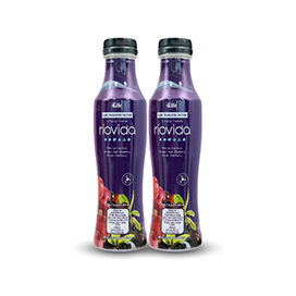 Purple bottles of Riovida